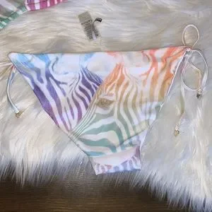 Haut De Bikini Wildfox Zebra Multicolore Taille XS - Neuf Avec étiquette
